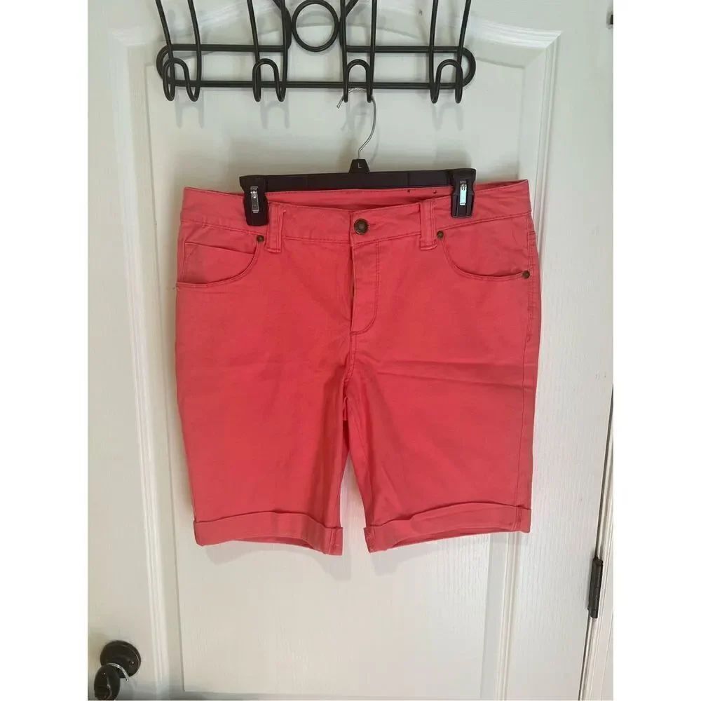 Faded Glory long Salmon Pink Chino Shorts